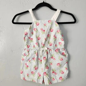 Tommy Bahama Girls Strawberry Tank Romper sz 5T